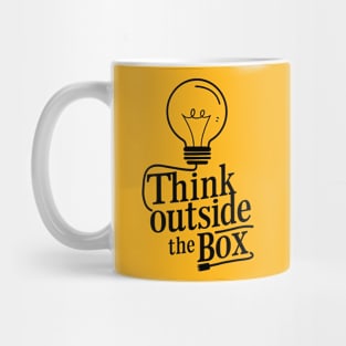 think outside the box Mug